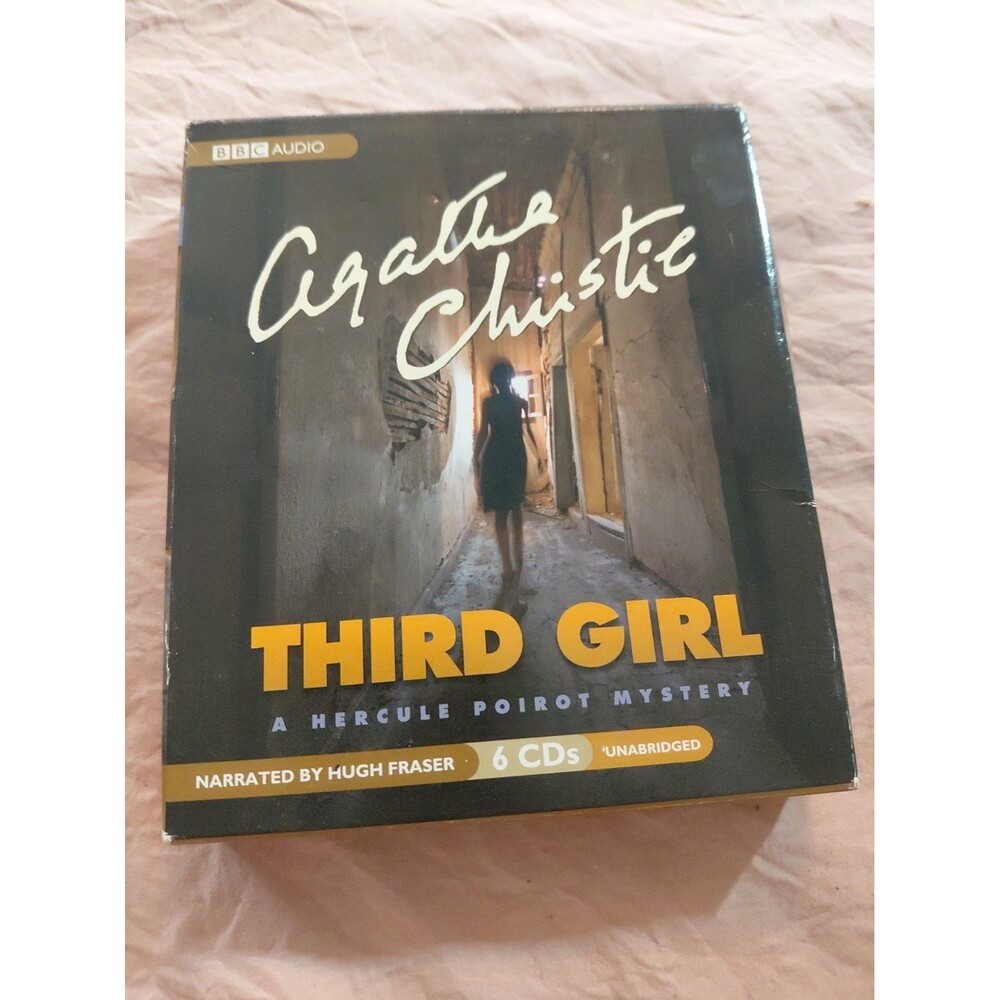 Agatha Christie  " Third Girl" A Hercule Poirot Mystery Audiobook 6 Disc Set